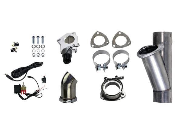 Granatelli Motor Sports Electronic Exhaust Cutout Kit 303540 - Mild Steel Slip-Fit -4.00" inch