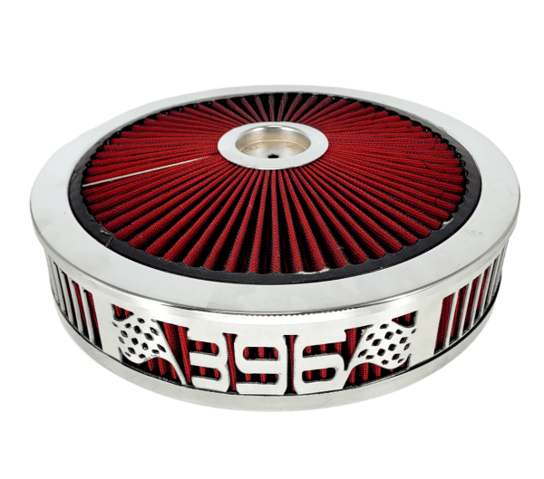 Blingz Beauty Bandz Red and Chrome Air Filter Assembly , 396