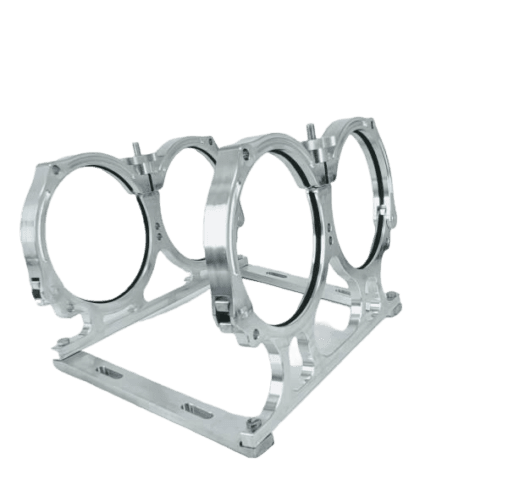 Granatelli Motor Sports Dual Billet Aluminum Nitrous Bottle Bracket. Fits Dual 10/15 lb. & 12 lb. Composite Bottles