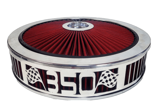 Blingz Beauty Bandz Red and Chrome Air Filter Assembly , 350