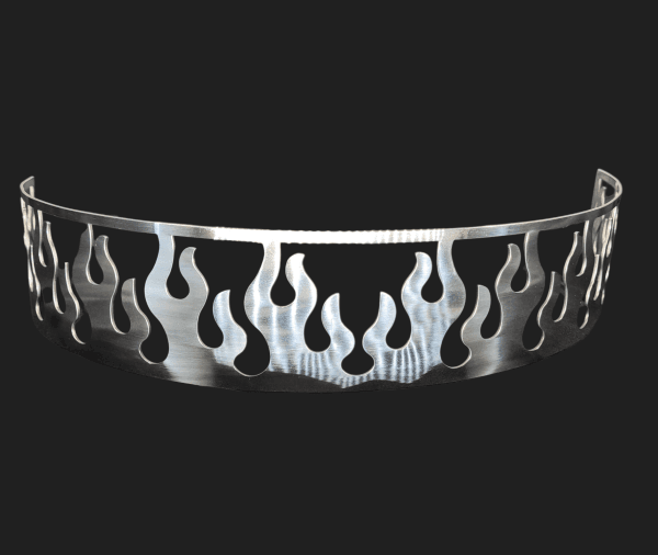 Blingz Beauty Bandz, 14" Diameter, 3" Tall Air Cleaner Grill - Flames