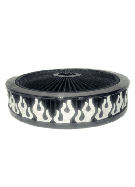 Blingz Beauty Bandz Black Air Filter Assembly , Flames