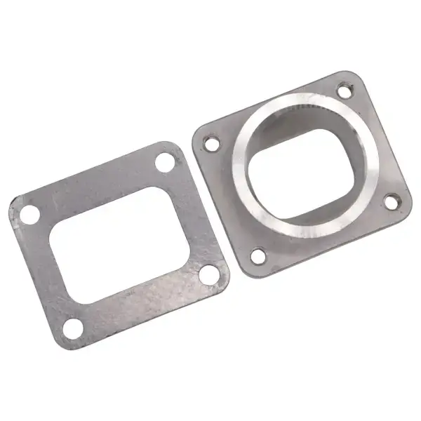Granatelli Motor Sports Turbo Adapter, Cast. 2.5" V-Band to T4 Housing, Threaded
