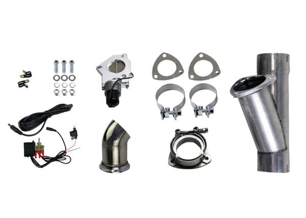 Granatelli Motor Sports Electronic Exhaust Cutout Kit 303540 - Mild Steel Slip-Fit -4.00" inch