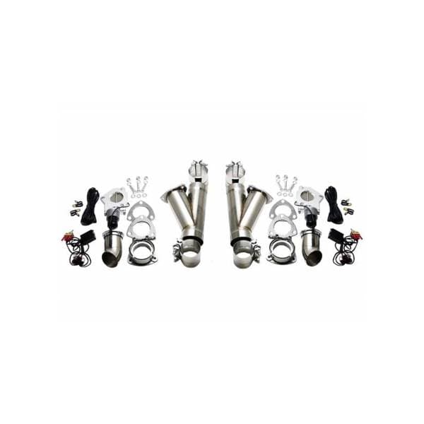 Granatelli Dual Electronic Exhaust Cutout Kit 302525K - SS Slip-Fit : 2.50" inches