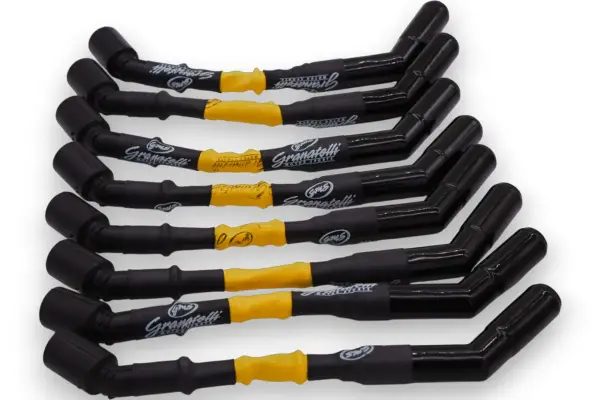 10 inch Yellow "0 ohm" High Performance Spark Plug Wires With Ceramic Boots 28-1545-CBY