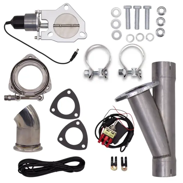 Granatelli Motor Sports Electronic Exhaust Cutout Kit 303525 - Mild Steel Slip-Fit - 2.50"