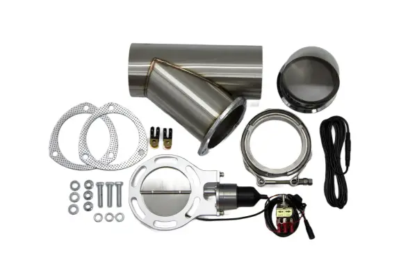Granatelli Motor Sports Electronic Exhaust Cutout Kit 307540 - Stainless Steel Weld-In -4.00"