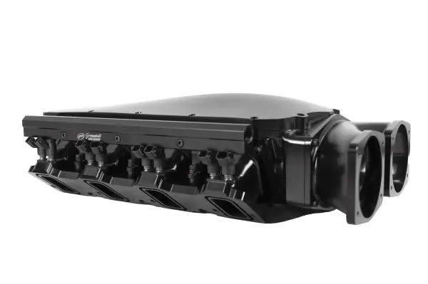 Granatelli Motor Sports MEGAZILLA Black Billet LS Manifold – Twin 103mm Inlets