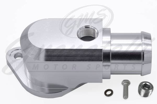 Granatelli Motor Sports Black Billet Thermostat Housing with Thermostat 430160